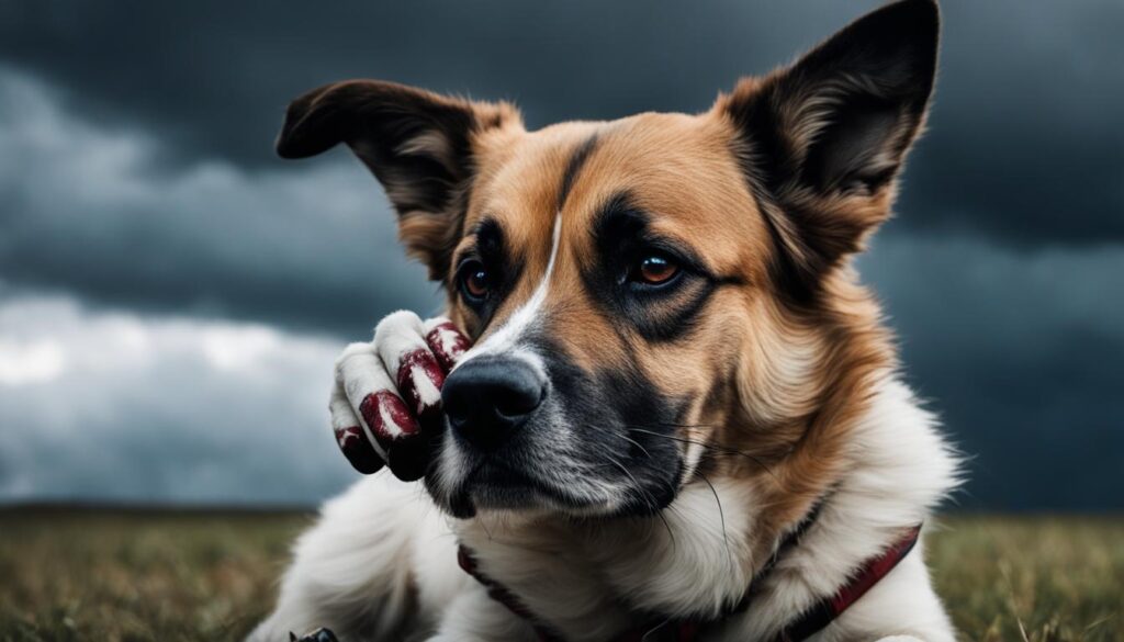 ansiedad y estrés en perros morder patas